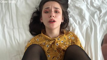 I paid for sex cute teen student whore in hotel room and cum on her pussy.