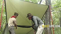 Big Scout Master Helps Shy Twink Boy Open Up